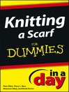 Cover image for Knitting a Scarf In a Day For Dummies